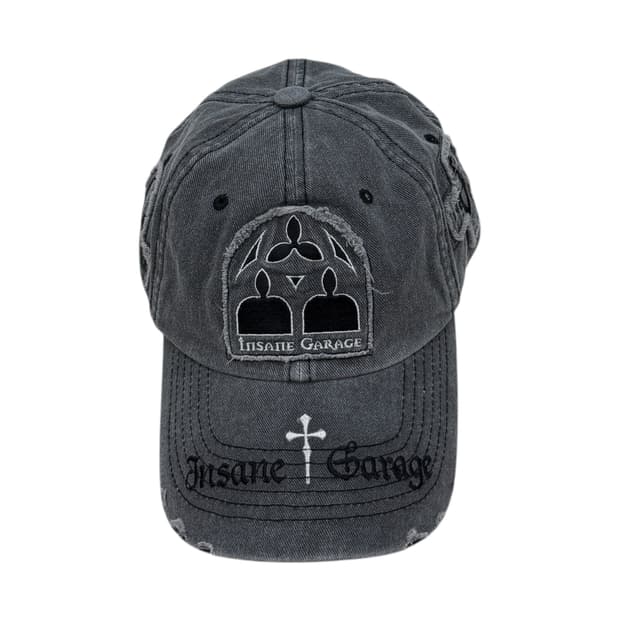 인세인개러지 그런지 패치 볼캡 모자 차콜