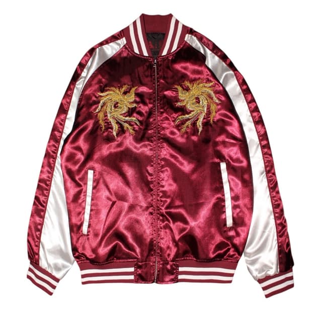 一心如鏡 Oriental Phoenix Embroidery Sukajan