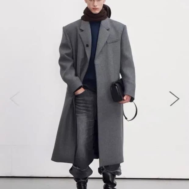 렉토 23fw 헤비울 코트 s