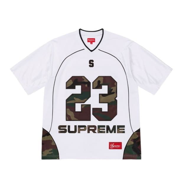 슈프림 퍼펙트 시즌 풋볼 저지 화이트M
