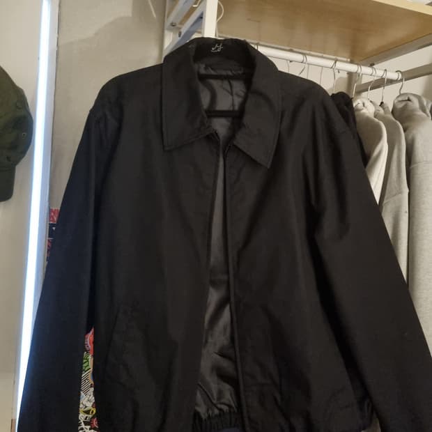 무신사스탠다드 코튼 미니멀 블루종 자켓 L 사이즈 