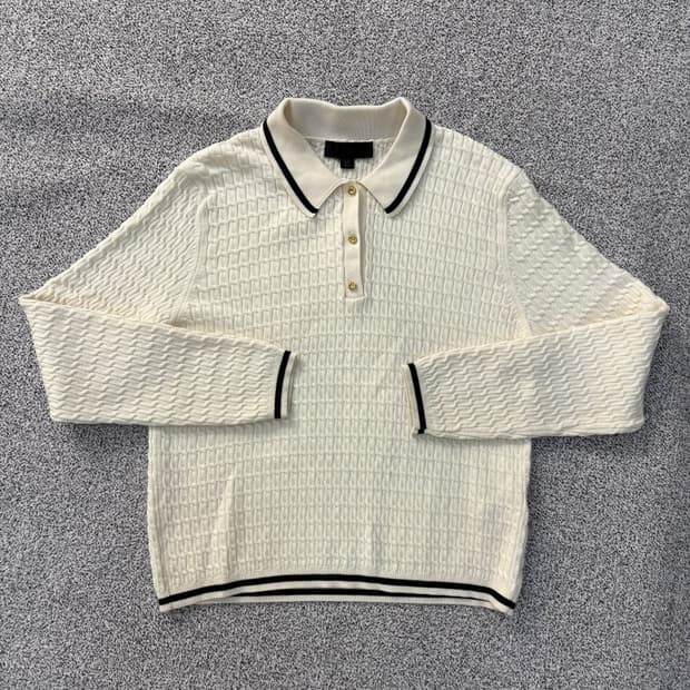 L 자라 케이블 니트 폴로 스웨터 0311J