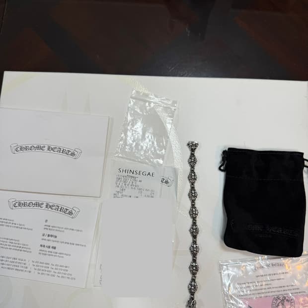 크롬하츠 정품 미니키퍼링크팔찌 국내백화점구매 오리지날  새상품급 인보이스