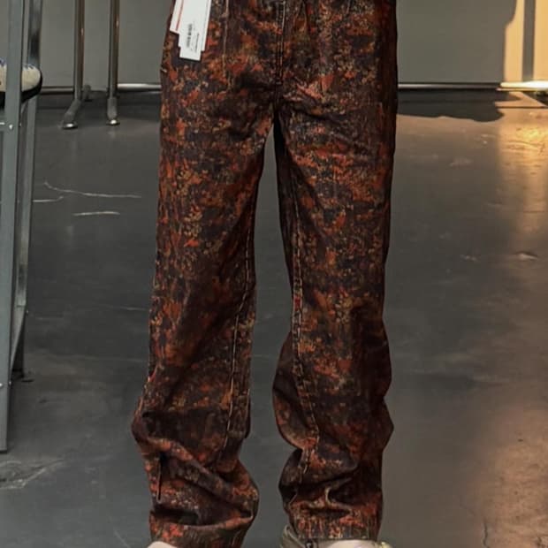 디스이즈네버댓 코듀로이 플로럴 팬츠 A3451