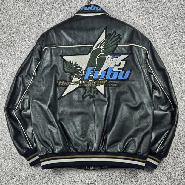 FUBU 후부 이글 올드스쿨 패치 가죽 자켓 ( 95 ) / 10185