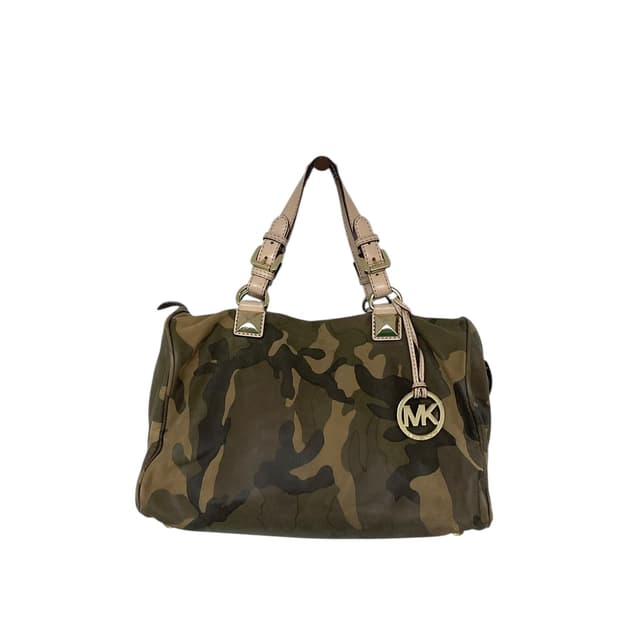 마이클코어스 카모 보스턴 백