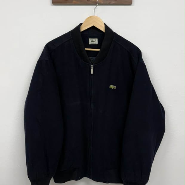 [105] 라코스테 네이비 울 블루종 자켓