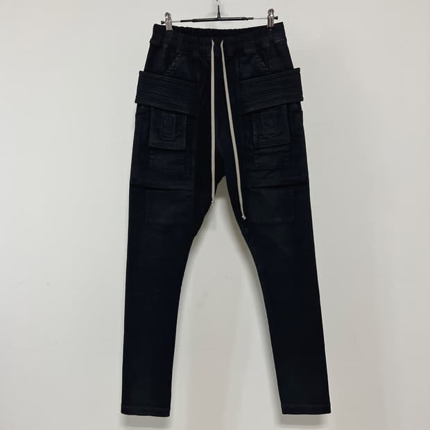릭오웬스 23FW 다크쉐도우 태권도 카고 팬츠 블랙 SBB