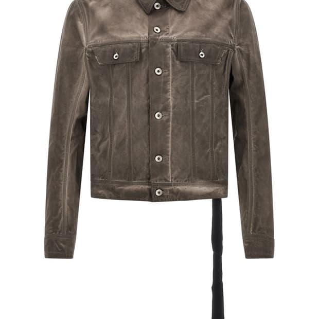 릭오웬스 플랩 포켓 코튼 바이커 자켓 m