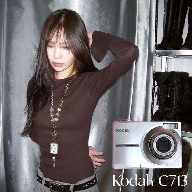 코닥 화이트 C713 디지털 카메라 디카