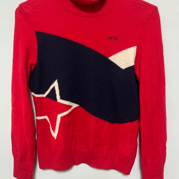 핑 골프  여성 터틀넥 니트