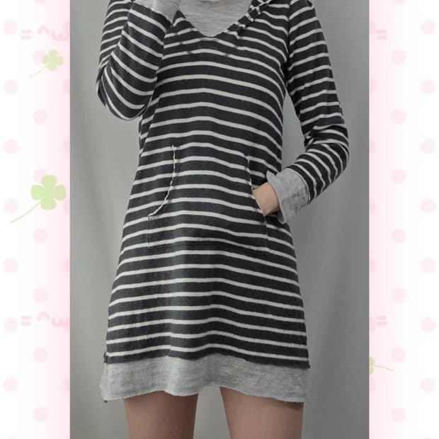 레이어드 스트라이프 원피스