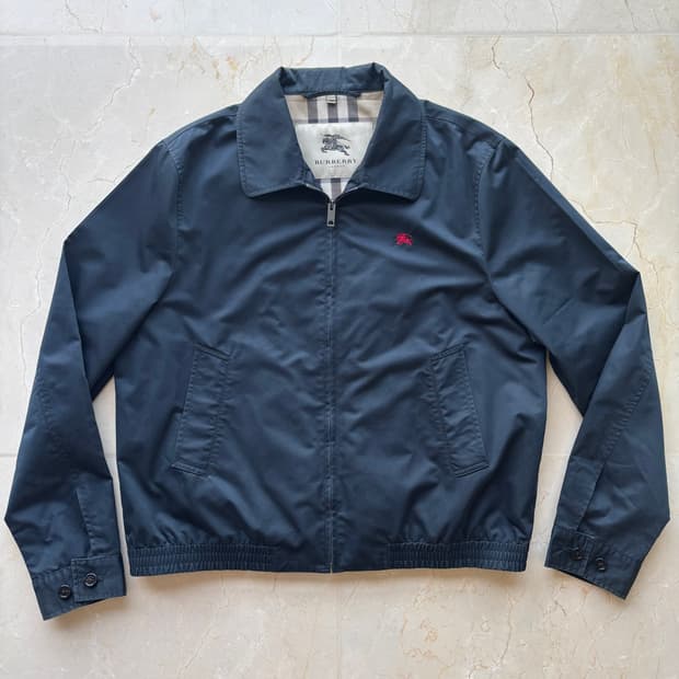 버버리 네이비 블루종 자켓 XL