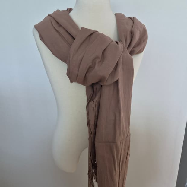 자라 ZARA 스카프 베이지브라운