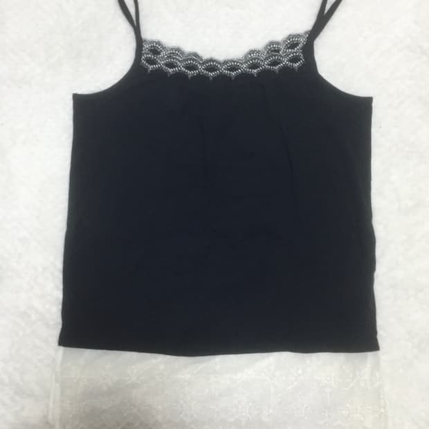 레이어드용 레이스 슬리브리스