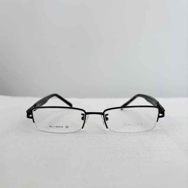 GALLAN 블랙 반무테 빈티지안경