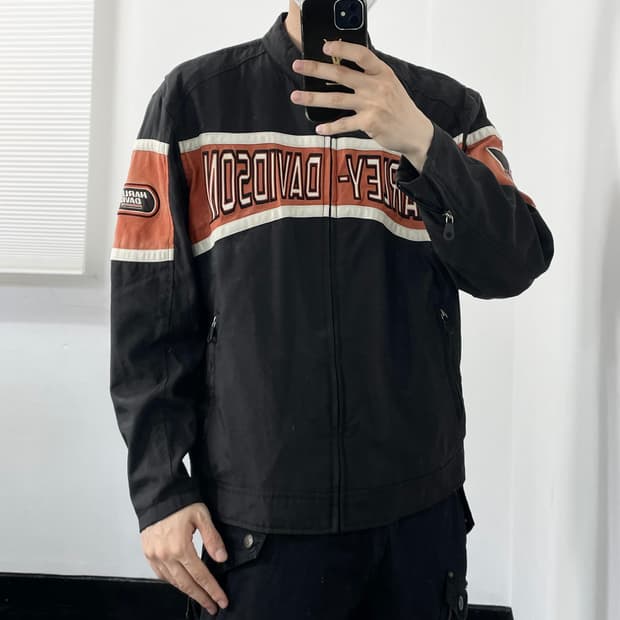 할리데이비슨 패치워크 레이싱 자켓