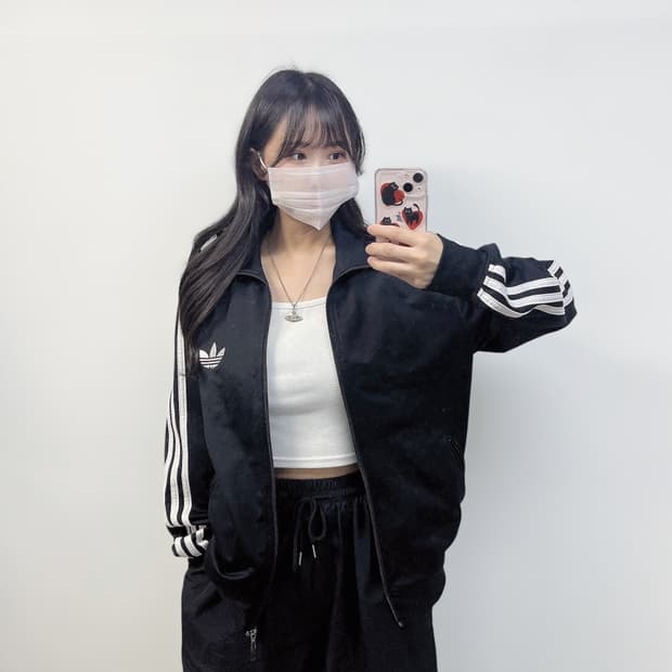 아디다스 파이어버드 트랙탑 져지 블랙