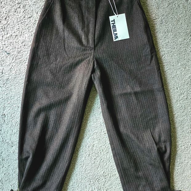 THE ILMA 더일마 와이드 울슬랙스 브라운