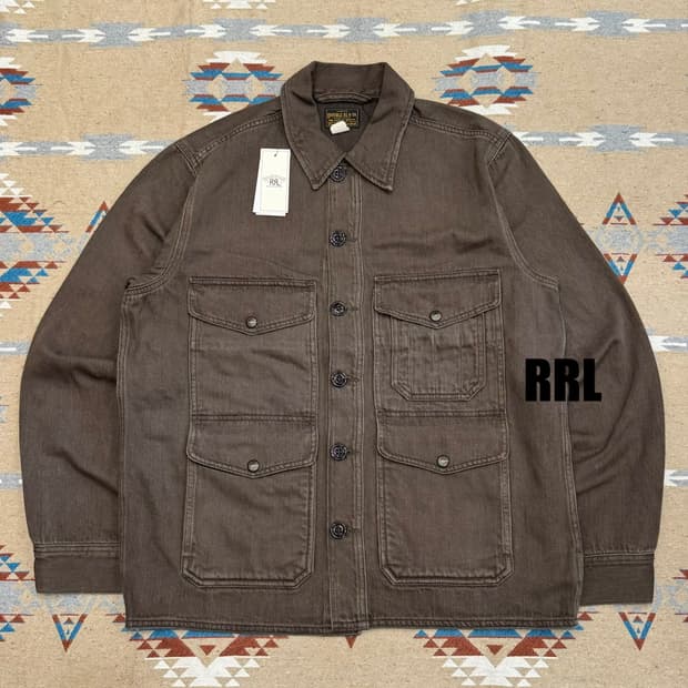 [L][105] RRL 더블알엘 트윌 엘모어 다크 브라운