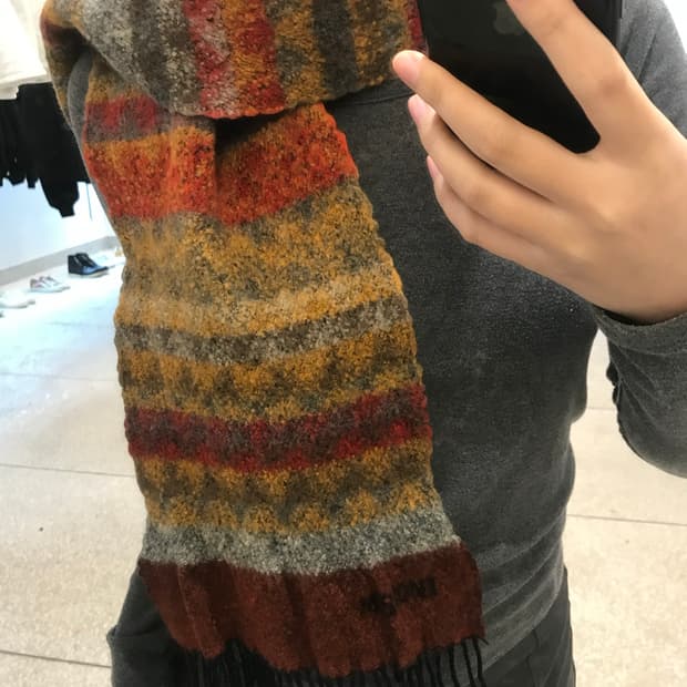 MISSONI Zigzag Mohair Blend Scarf 