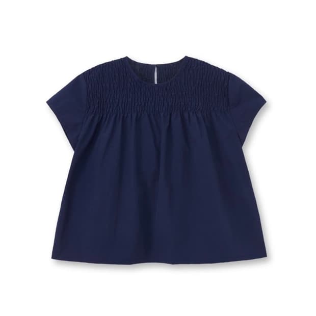 코스모스 cossmoss smoked yoke blouse