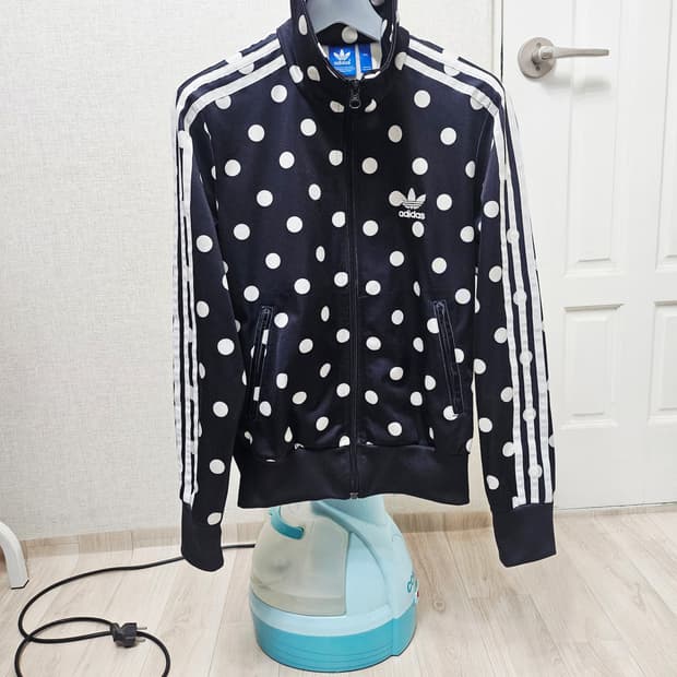 (90)S ☆초대장급☆아디다스 파이어버드 도트 백로고 [검흰] 트랙탑져지