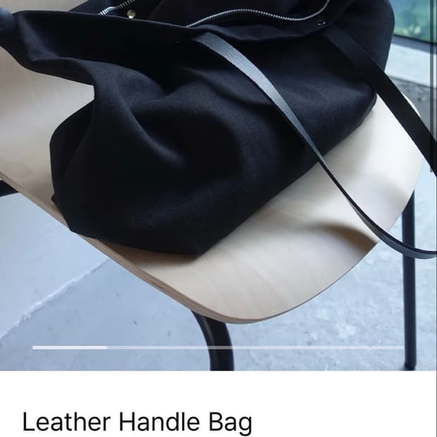 (OS, 새상품) SERUS Leather Handle Bag