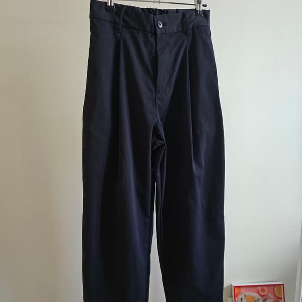 일본 MUJI 네이비 슬랙스(프라다천 느낌)