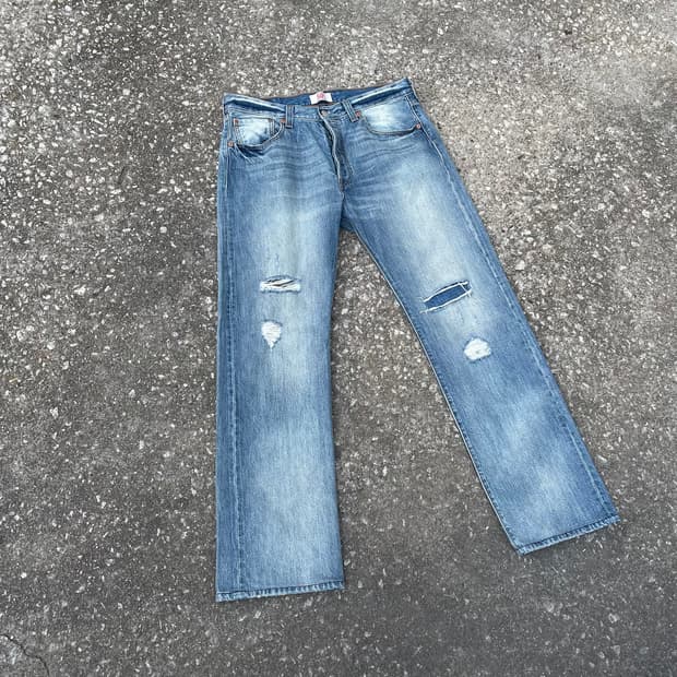 levis  90s 501 디스트레스드 