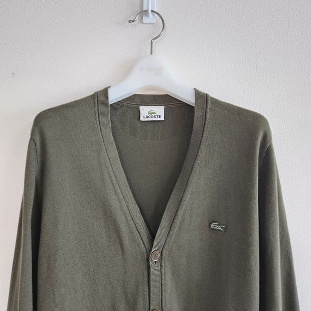라코스테 브이넥가디건 (3