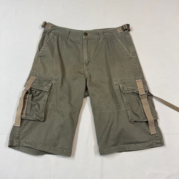 32inch) 브루인스 치노 빈티지 카고 스트랩 반바지