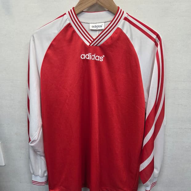 아디다스 올드스쿨 빈티지 삼선 래글런 져지 긴팔 xl