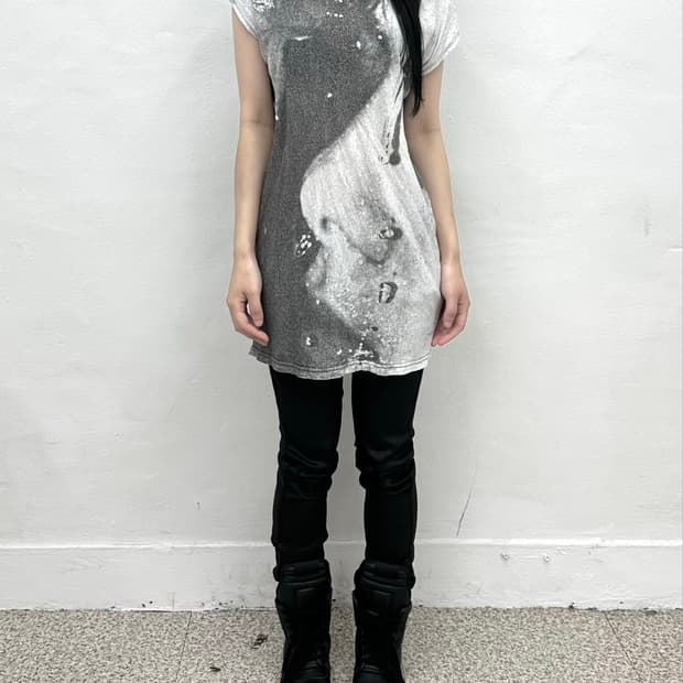 Girls printing long short sleeve