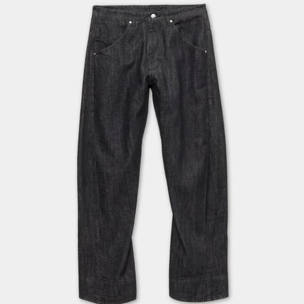 쿠어 트위스티드 데님팬츠 쉐도우블랙 S