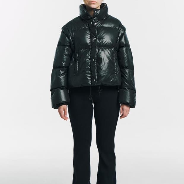 투웨이 푸퍼 패딩 블랙