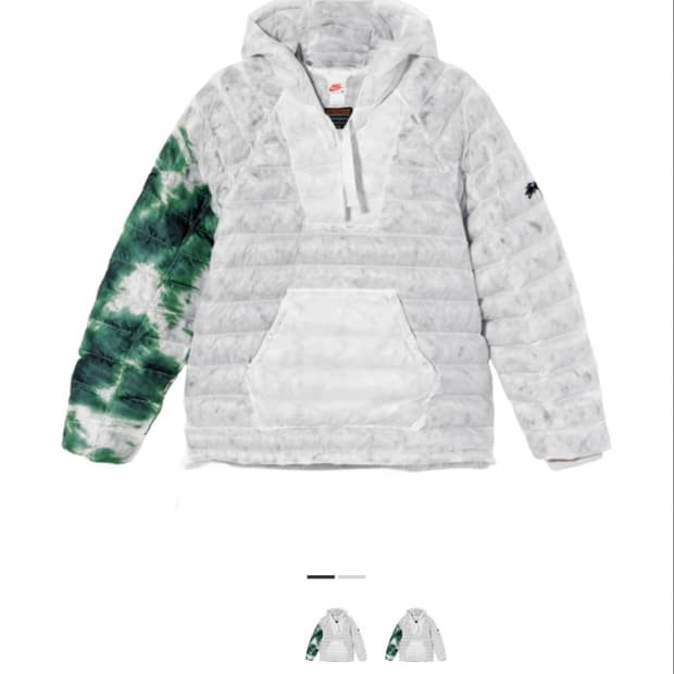 나이키 스투시 인슐레이티드 화이트 골지 그린