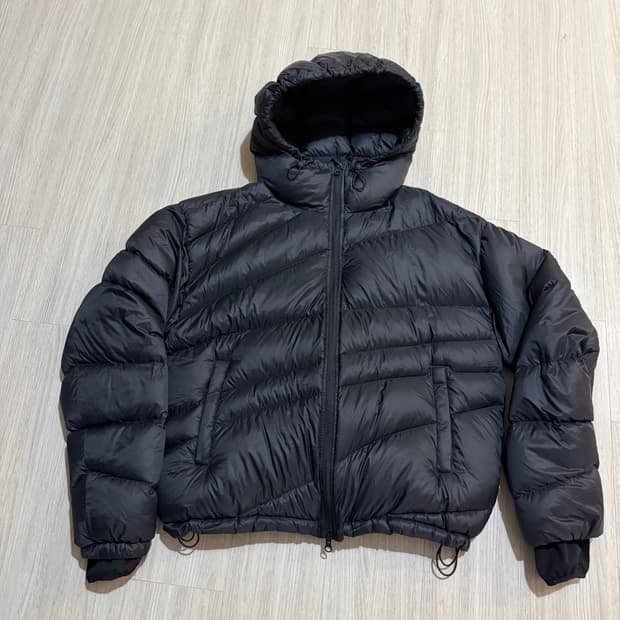 밈더x코인서울 다이애그널 다운자켓