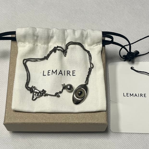 르메르 26ss 캣 아이 목걸이/실버