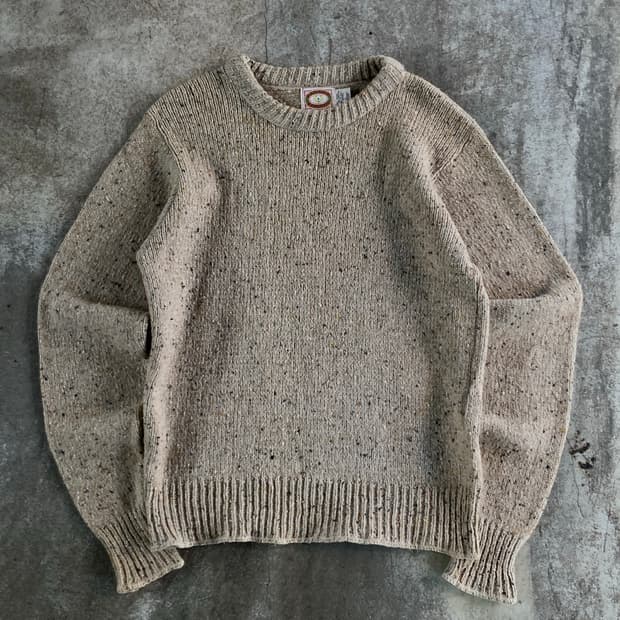 80s 바나나 리퍼블릭 크루넥 풀오버 울 스웨터