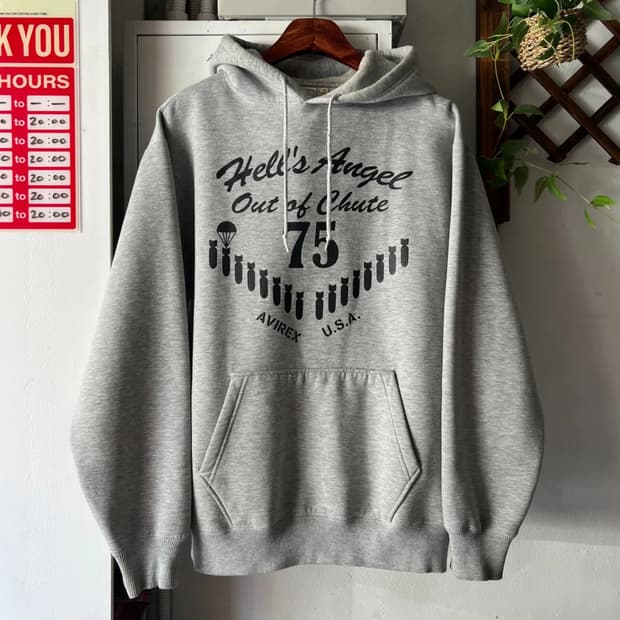 [M]AVIREX 아비렉스 에어 스트라이크 후드 티셔츠