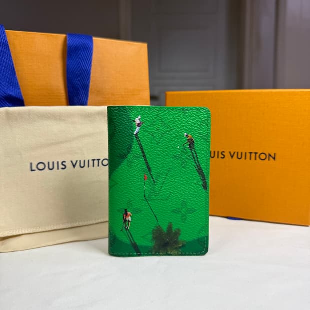 [신형각인] 루이비통 모노그램 스포츠 포켓 오거나이저 카드지갑 골프 그린