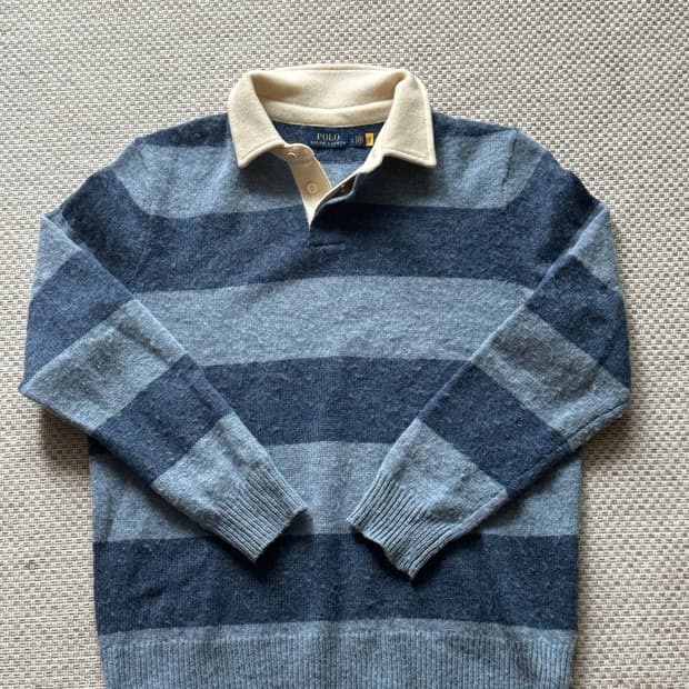 폴로 울럭비 스트라이프 L