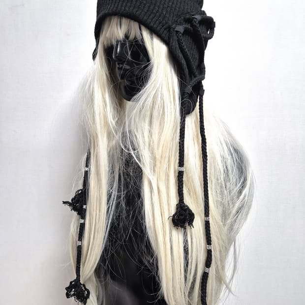 JUNG DO EARFLAP DRAG BEANIE BLACK