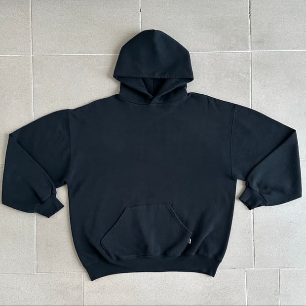 90s 빈티지 러셀 후드 블랙 XL USA