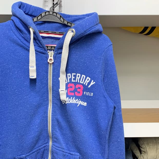 [S] 슈퍼드라이 트랙 앤 필드 슬림핏 후드집업