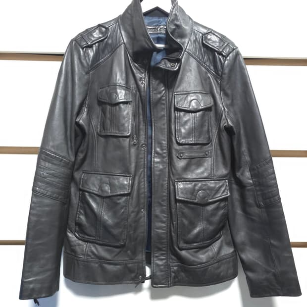 천연가죽 양 소가죽 라이더자켓 