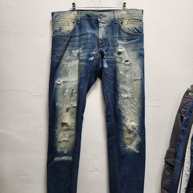 돌체앤가바나 D&G 스틸로고 디트로이드 청바지