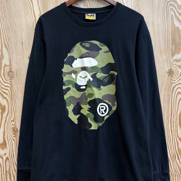 베이프 1ST 카모 빅 에이프 헤드 티셔츠