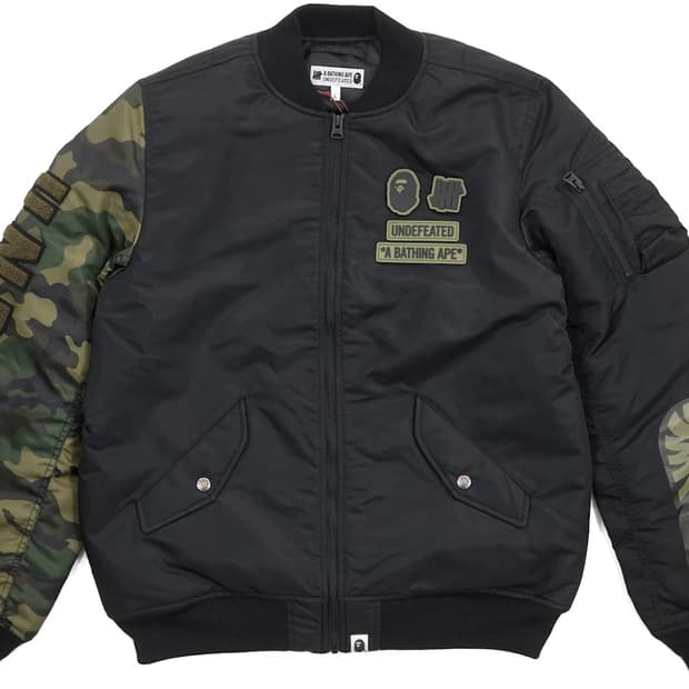 Bape x Undefeated 베이프 x 언디피티드 ma-1 점퍼
